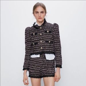 Zara Tweed Shorts